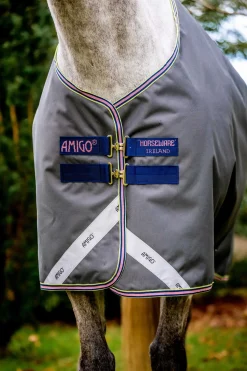 New horseware Amigo Bravo 12 utedekken, 0 g Shadow/Navy&Rose