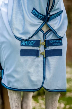 Best horseware Amigo Fluedekken AzureBlue/Navy&ElectricBlue