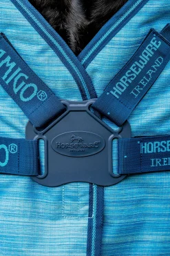 horseware Amigo Hero 900 Revive Plus utedekken med avtakbar hals, 50 gram OceanBlue
