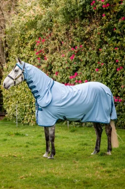 Discount horseware Amigo Ripstop Hoody eksemtrekk, 0g AzureBlue/Navy&ElectricBlue