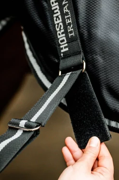 Best horseware Easy-Layer Plus Stalldekken, 200g Black/Black&Silver