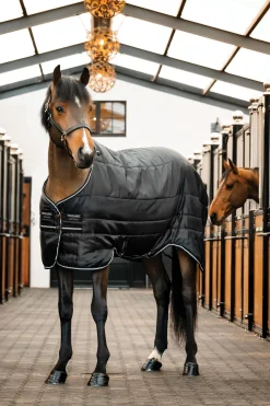 Sale horseware Easy-Layer stallteppe 100g Black/Black&Silver