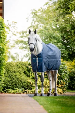 Outlet horseware Ionic Therapy Stalldekken, 50g ImperialBlue/Silver&Navy