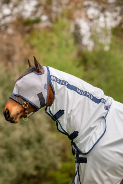 Outlet horseware Mio fluedekken med fast halsstykke LunarRock/Navy