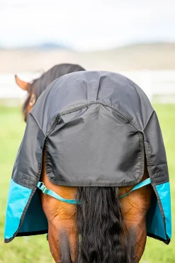 Hot horseware Mio utedekken, 0g Black/TurquoiseBlue