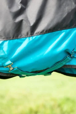 Hot horseware Mio utedekken, 0g Black/TurquoiseBlue