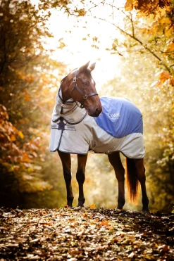 Hot horseware Rambo Autumn Series utedekken med underdekken (0 g / 100 g) Navy/Grey
