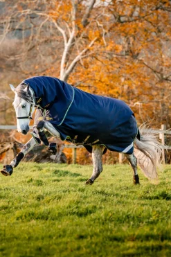 Outlet horseware Rambo Force 2.0 utedekken, 100g (100 g yttertøy med 100 g liner og 300 g liner) Navy/Teal