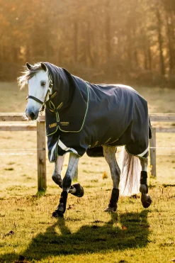 Outlet horseware Rambo Force 2.0 utedekken, 100g (100 g yttertøy med 100 g liner og 300 g liner) Navy/Teal