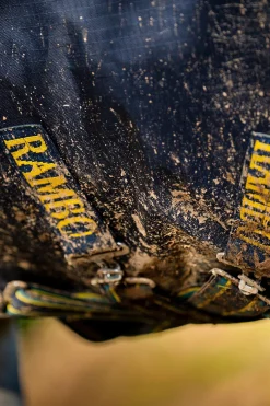 Outlet horseware Rambo Force 2.0 utedekken, 100g (100 g yttertøy med 100 g liner og 300 g liner) Navy/Teal