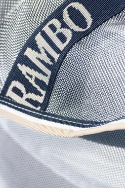 Outlet horseware Rambo Protector fluedekken med avtakbar hals Silver/DarkBlue