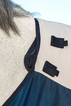 Discount horseware Rambo Summer Series utedekken med liner og avtakbar nakkedel, 100g Navy/Grey