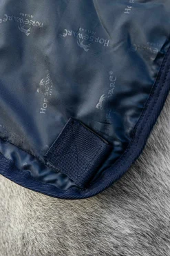 Discount horseware Rambo Summer Series utedekken med liner og avtakbar nakkedel, 100g Navy/Grey