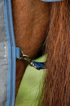Online horseware Rhino Plus HexSTOP Beitedekken, 0g Grey/Indigo&Navy