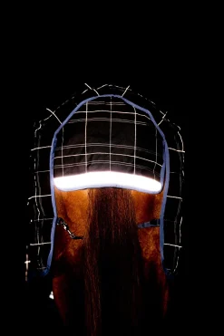 Clearance horseware Rhino Refletech Plus Vari-Layer utedekken inkl. avtakbar hals, 250 gram Midnightdarkblue/Indigoblue