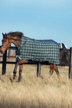 Discount horseware Rhino Wug Vari-Layer Utedekken med høy hals, 250g HunterGreen/Navy
