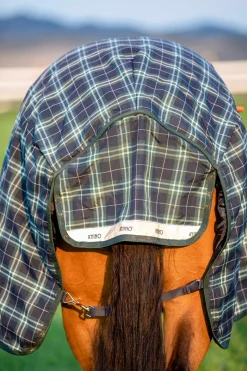 Discount horseware Rhino Wug Vari-Layer Utedekken med høy hals, 250g HunterGreen/Navy