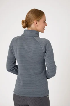 horze Addison ridejakke i fleece til dame BlackenedPearlGrey