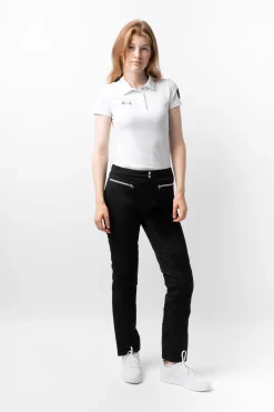 Hot horze Adeline ridebukse, fôret, silikon, dame Black