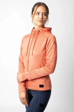 Best horze Aida funksjonell sweatshirt med hette, til dame Crabapple