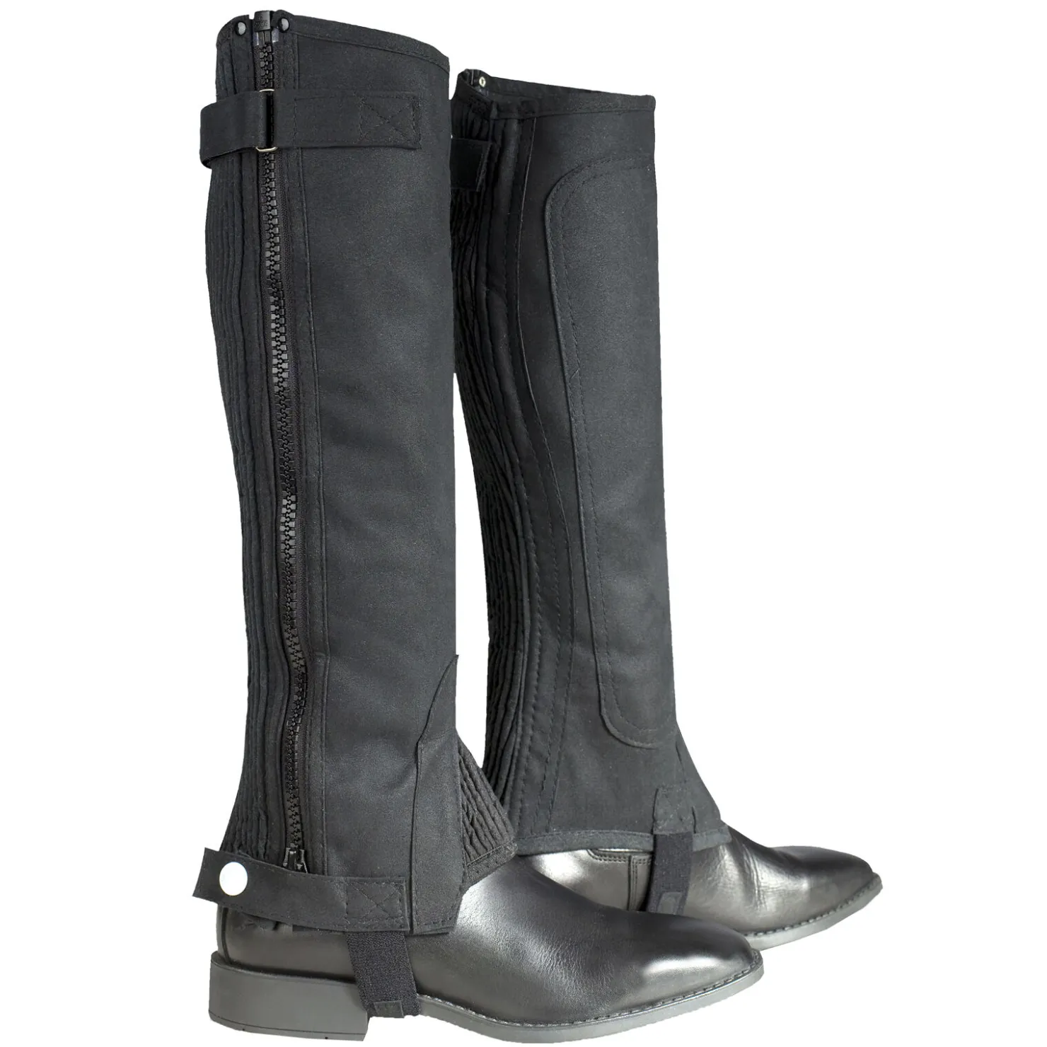 Sale horze Amara ribbede leggchaps, junior Black