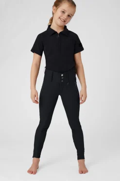 Clearance horze Andrea helforsterkede ridebukser med høyt liv, barn DarkNavy