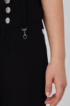 Clearance horze Andrea helforsterkede ridebukser med høyt liv, barn DarkNavy