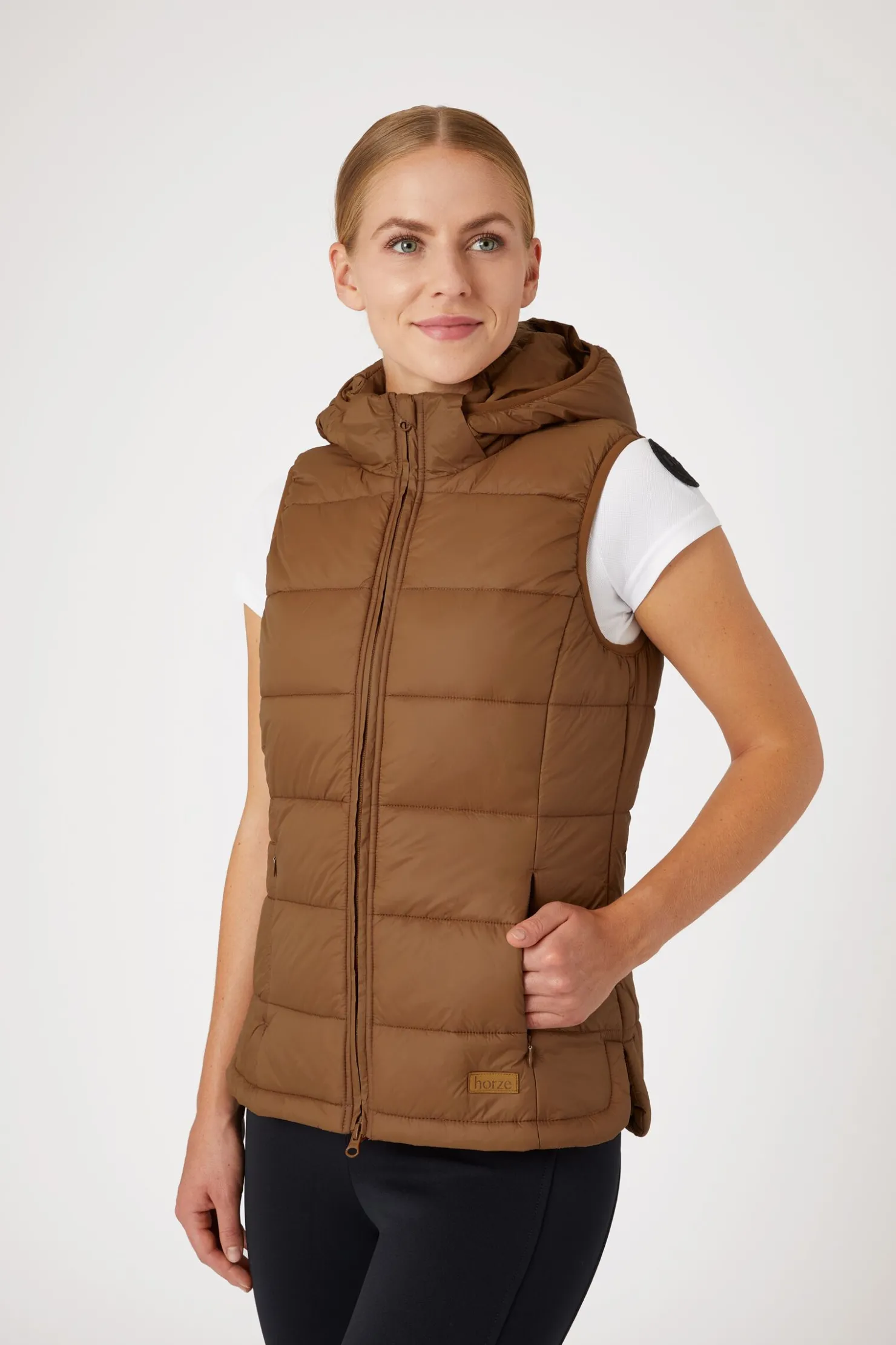 Hot horze Anne fôret ridevest til dame CaramelCafé