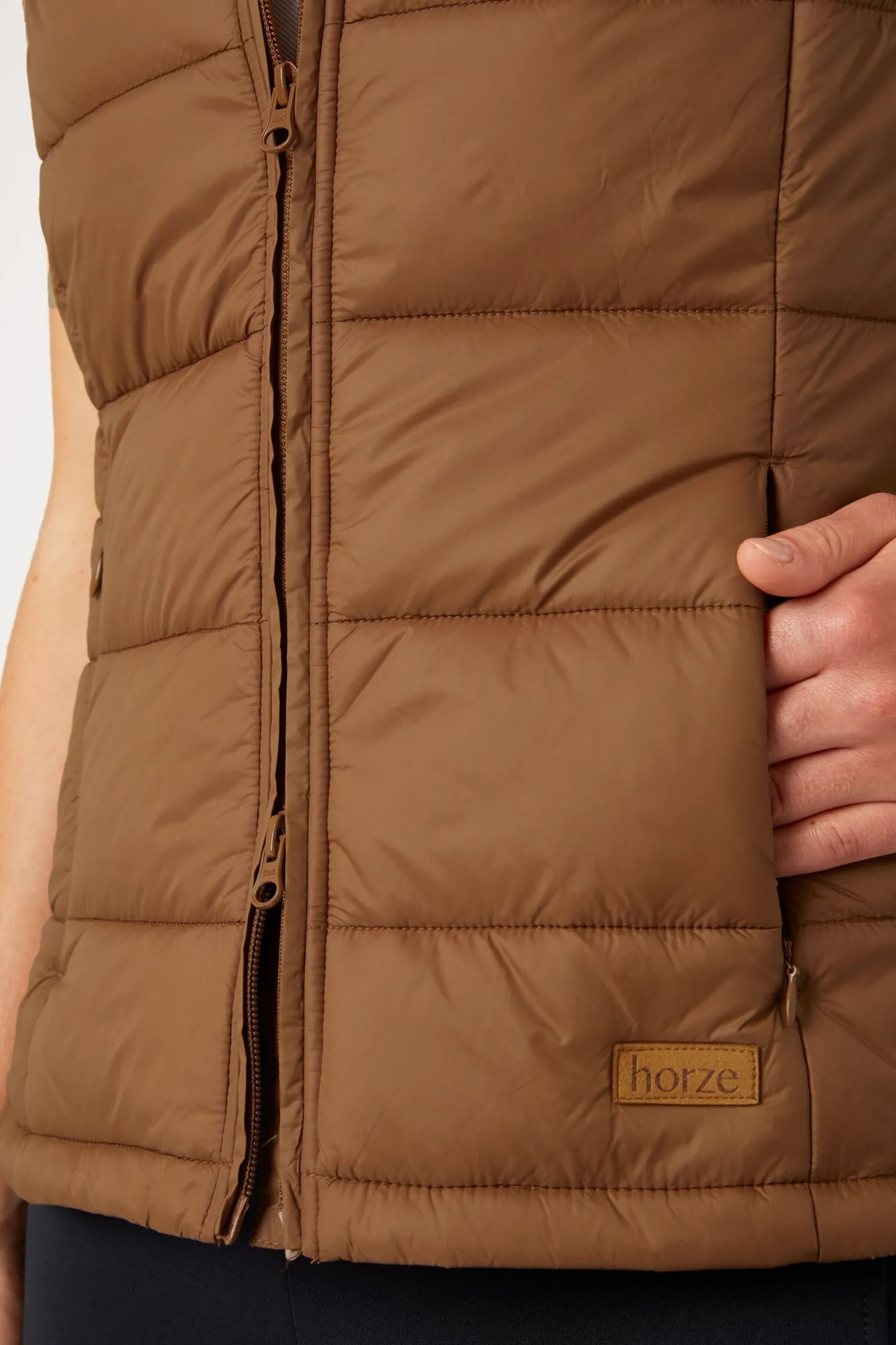 Hot horze Anne fôret ridevest til dame CaramelCafé