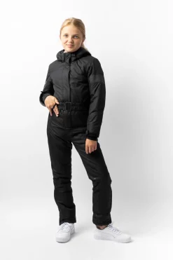 Outlet horze Annica JR Barnas vanntette polstrede overall Caviarblack