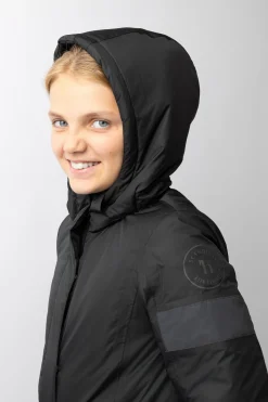 Outlet horze Annica JR Barnas vanntette polstrede overall Caviarblack