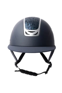 Online horze Arix II ridehjelm med krystallornament DarkBlue/DarkBlue