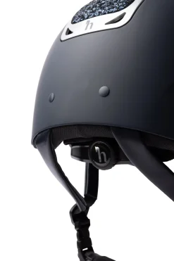 Online horze Arix II ridehjelm med krystallornament DarkBlue/DarkBlue