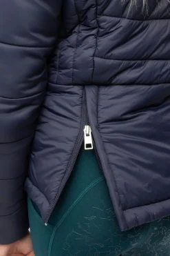 New horze Astrid vattert ridejakke for barn Polarblue