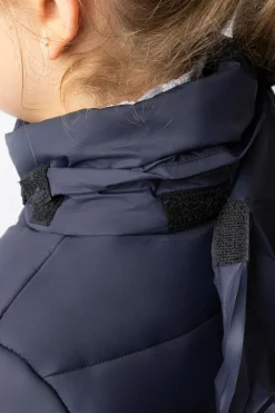 New horze Astrid vattert ridejakke for barn Polarblue