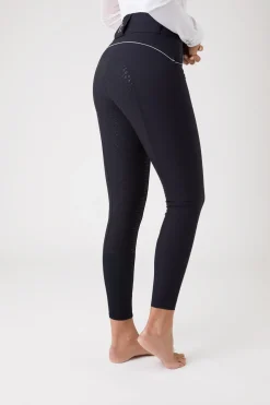 Outlet horze Aubrey ridebukse med høyt liv og helforsterket med silikon, dame DarkNavy