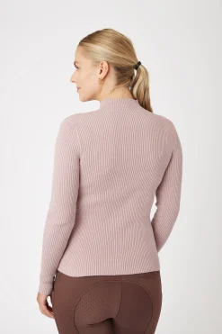 Clearance horze Ava ribbestrikket pullover til dame WoodRose