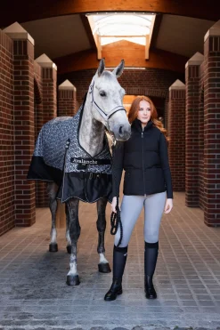 Sale horze Avalanche 1200D utedekken, medium tykkelse, 150g, halvhøy hals Caviar