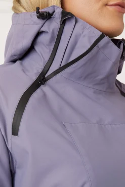 Outlet horze Ayla ride-regnjakke med glidelås til dame GrapeRoyale