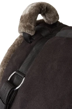 Best horze barbaksal i semsket PU-lær Black/Gray