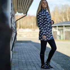 Outlet horze Billie gummisko med trykk, dame Black