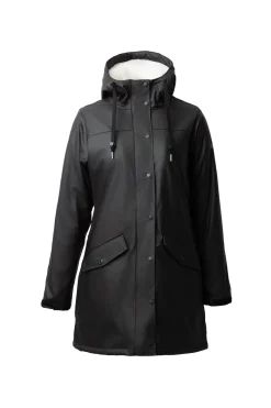 Sale horze Billie PU regnjakke med fleece, dame Black