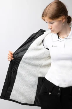 Sale horze Billie PU regnjakke med fleece, dame Black