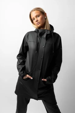 horze Billie PU regnjakke, dame Black