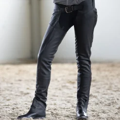 Sale horze Blake helchaps i lær Black