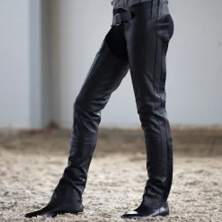 Sale horze Blake helchaps i lær Black