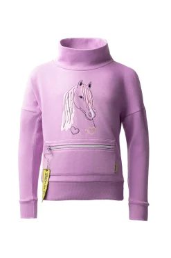 Sale horze Bruna genser med høy krage til barn Palepansey