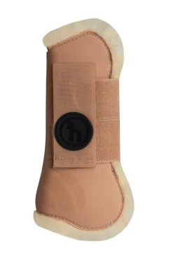 Clearance horze Caliber senebelegg med teddyfôr BiscuitBrown