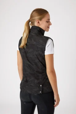 Clearance horze Camo Luminox reflekterende vest, dame Black/Silver