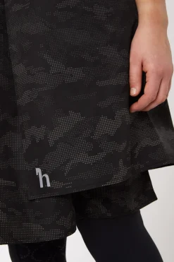 horze Camo Luminox reflekterende skjørt, dame Black/Silver